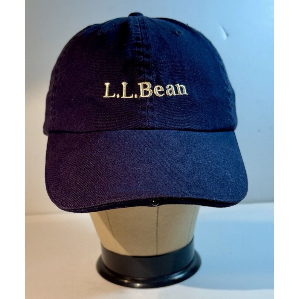 LL BEAN Hat Pathfinder 2 LED Lighted Cap Flashlight Adjustable Strap Blue NWT